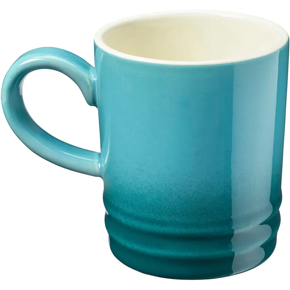 Stoneware Coffee Mugs 4 Pack - Teal