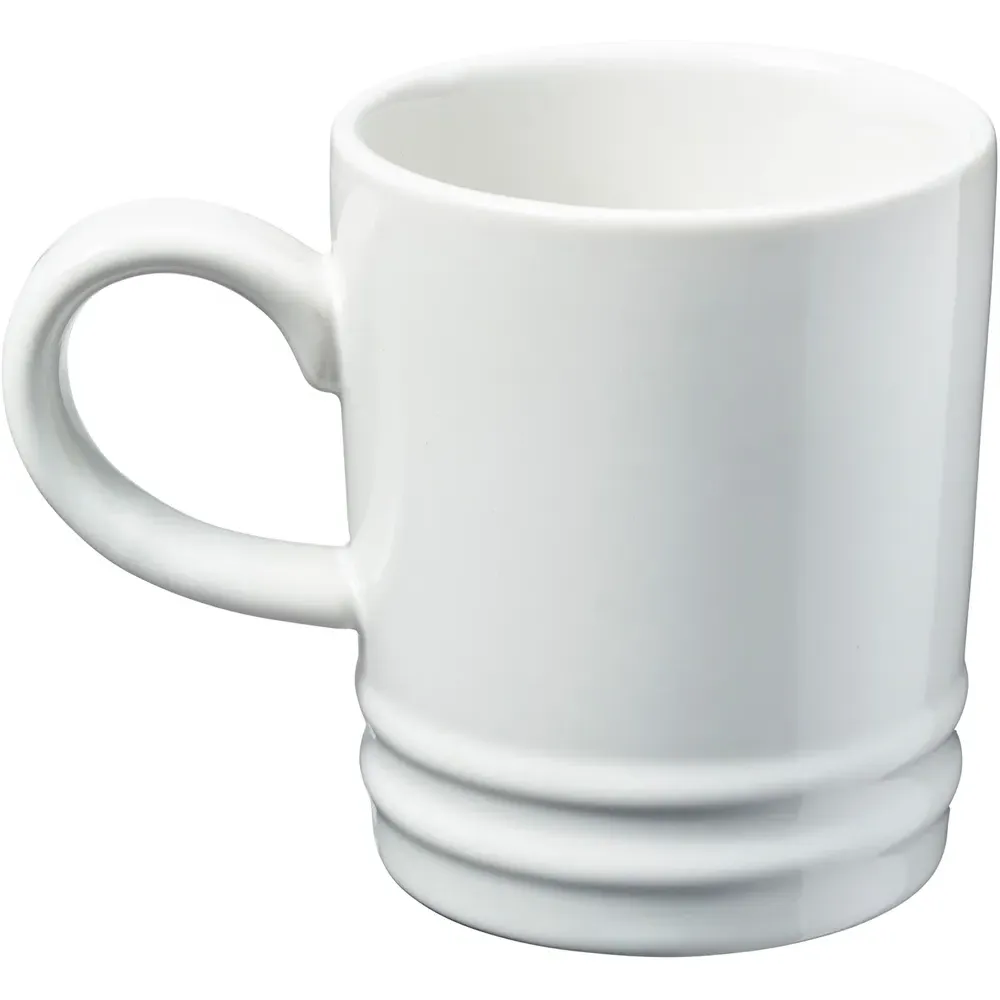 Stoneware Coffee Mugs 4 Pack - White