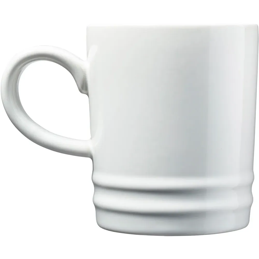 Stoneware Coffee Mugs 4 Pack - White