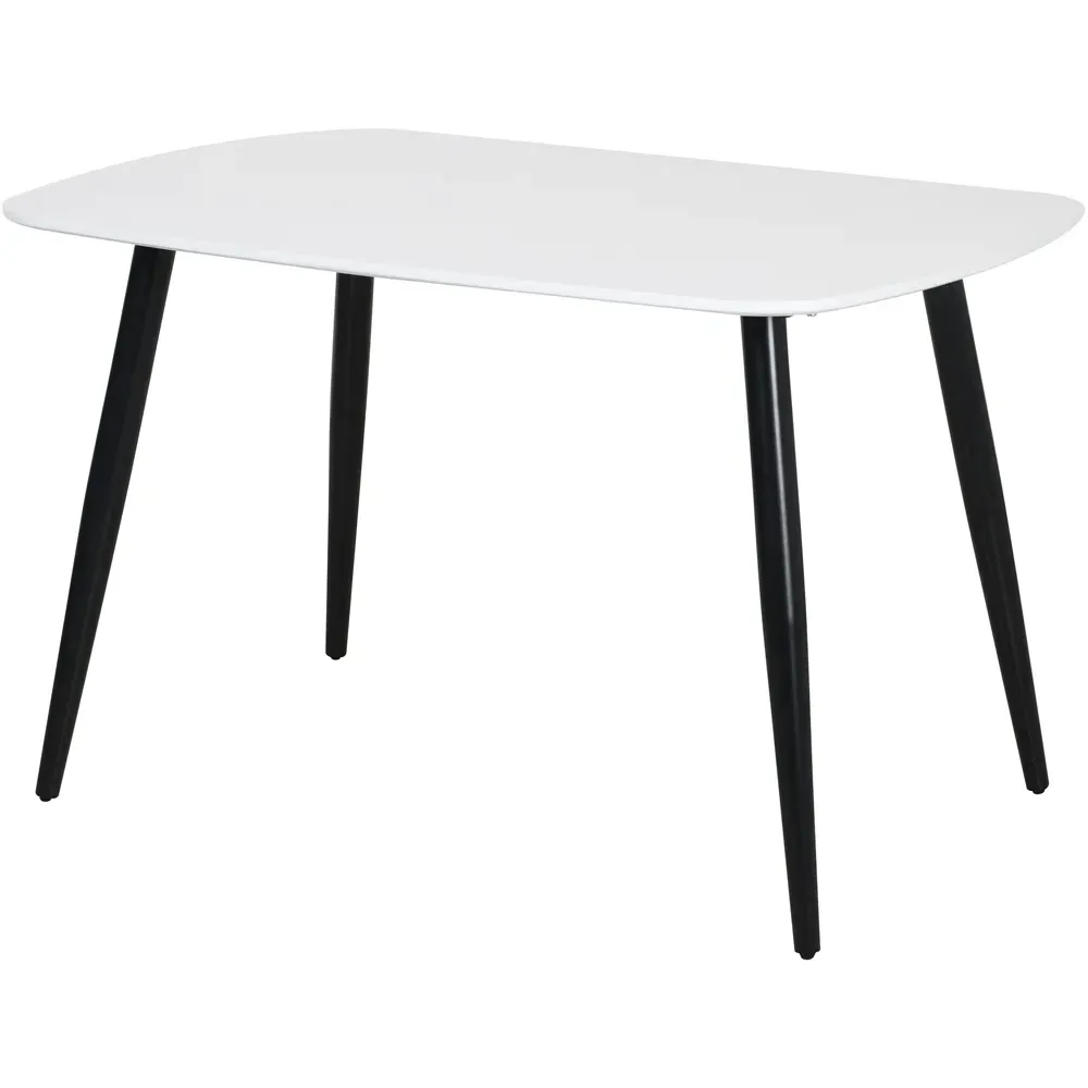 Aspen 2-Seater Rectangular Dining Table - White, MDF