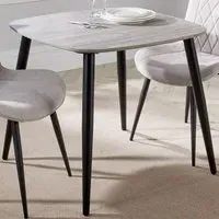 Aspen 2-Seater Square Dining Table - Grey, Oak Effect
