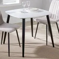 Aspen 2-Seater Square Dining Table - White