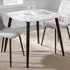 Aspen 2-Seater Square Dining Table - White