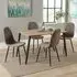 Aspen 4 Seater Rectangular Dining Set - Aged Oak Effect