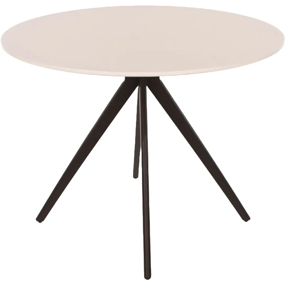 Aspen 4 Seater Round Dining Table - White