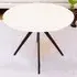Aspen 4 Seater Round Dining Table - White