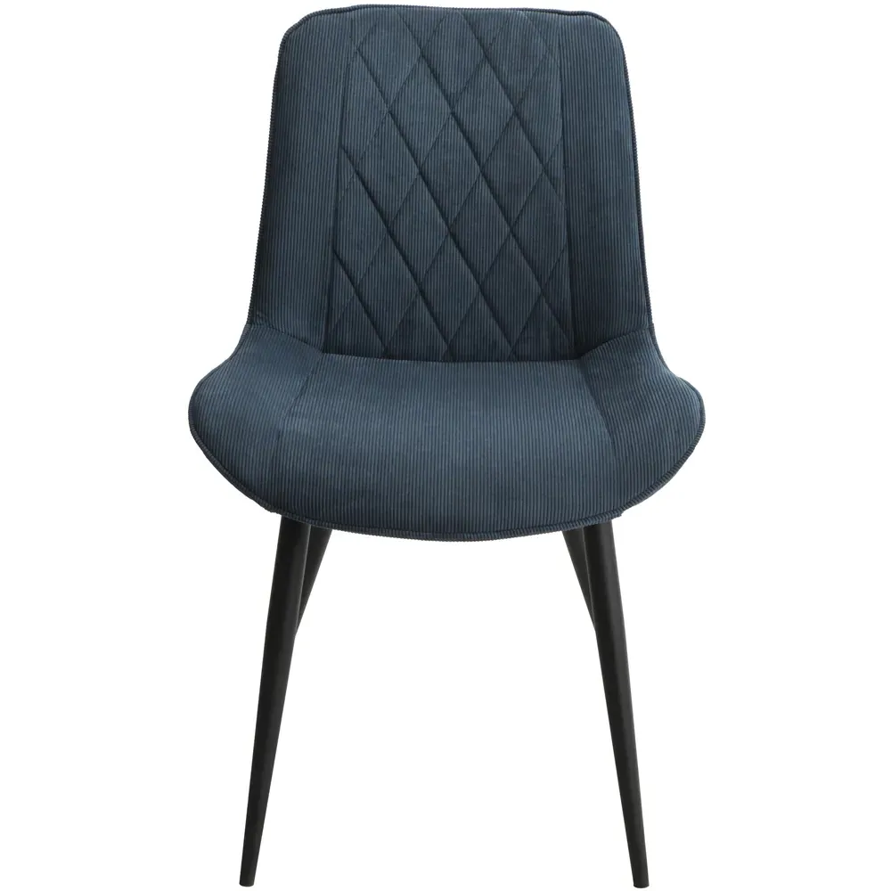 Aspen Set of 2 Diamond Stitch Dining Chair - Blue