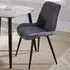 Aspen Set of 2 Diamond Stitch Dining Chair - Grey
