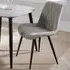 Aspen Set of 2 Diamond Stitch Dining Chair - Light Grey
