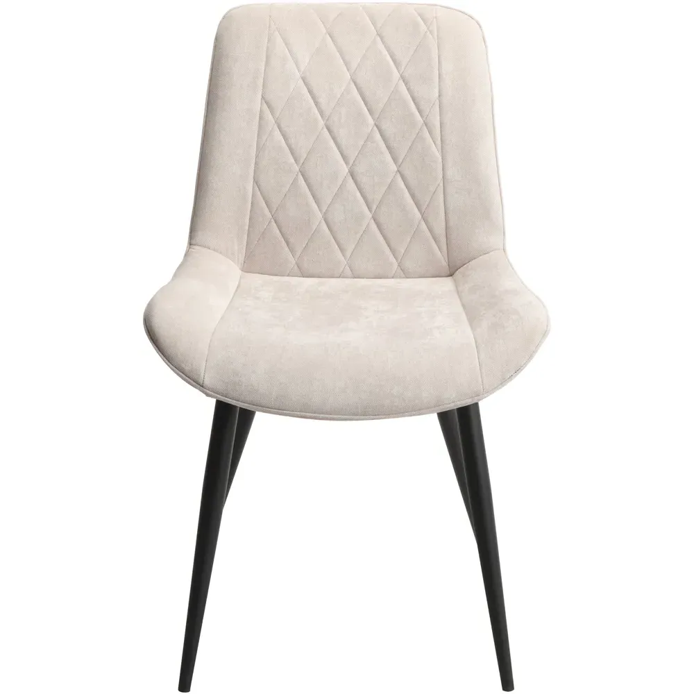 Aspen Set of 2 Diamond Stitch Dining Chair - Natural