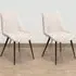 Aspen Set of 2 Diamond Stitch Dining Chair - Natural