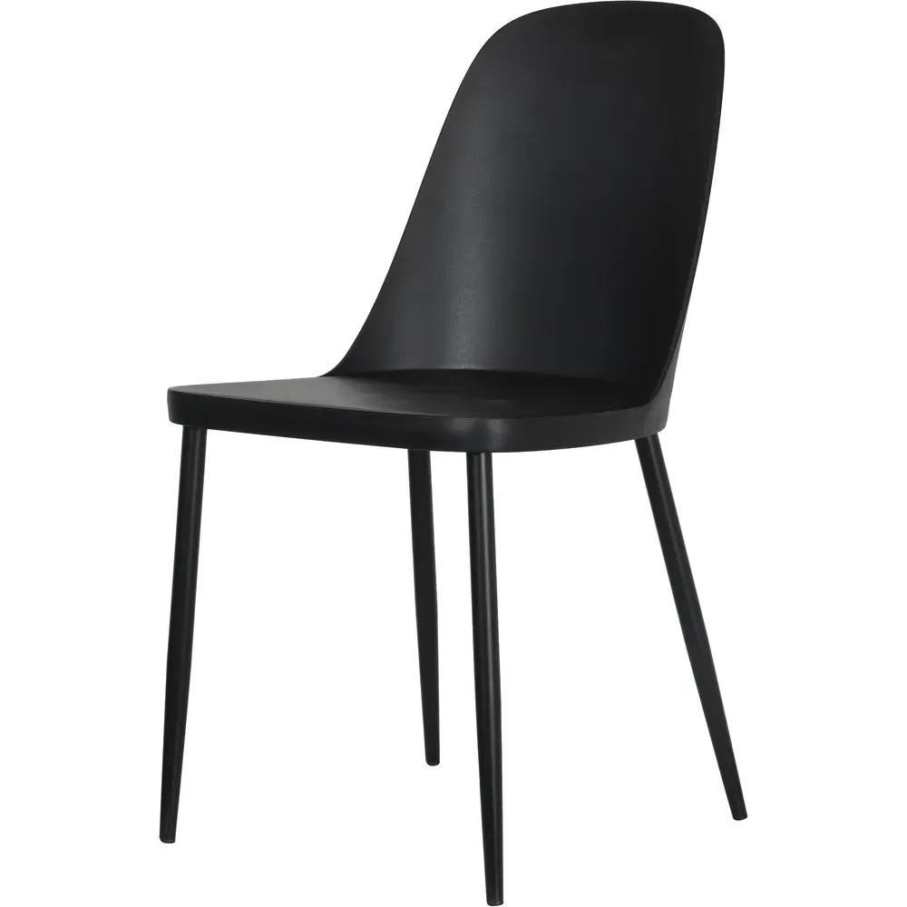 Aspen Set of 2 Dining Chair - Black