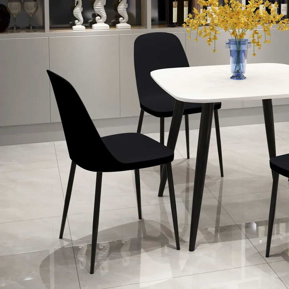 Aspen Set of 2 Dining Chair - Black