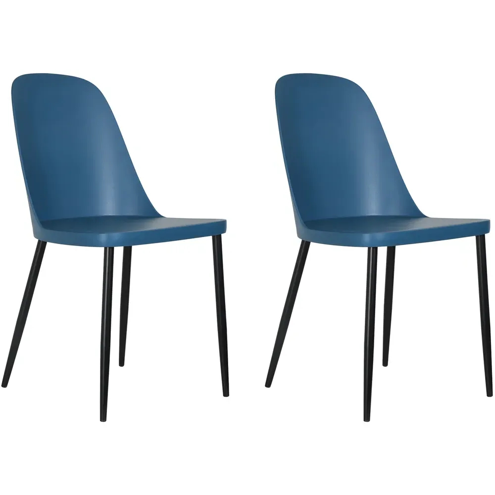 Aspen Set of 2 Dining Chair - Blue