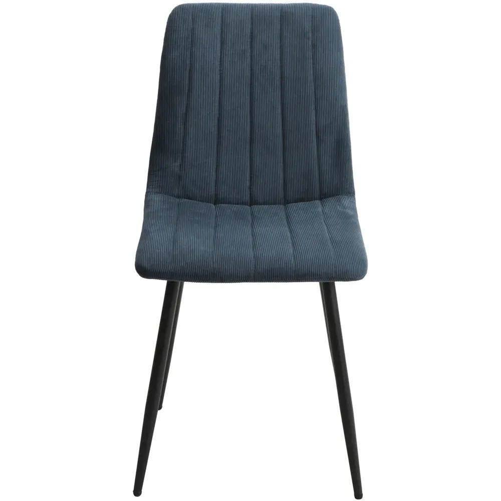 Aspen Set of 2 Dining Chairs with Straight Stitch - Blue