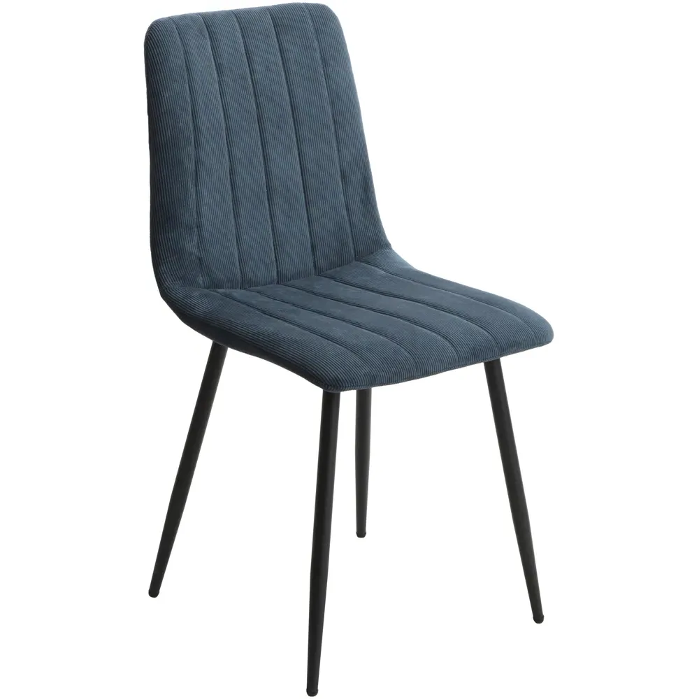 Aspen Set of 2 Dining Chairs with Straight Stitch - Blue