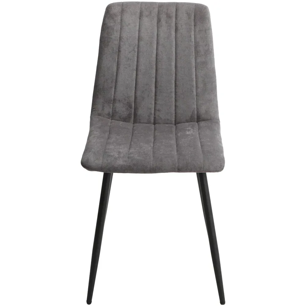 Aspen Set of 2 Dining Chairs with Straight Stitch - Grey