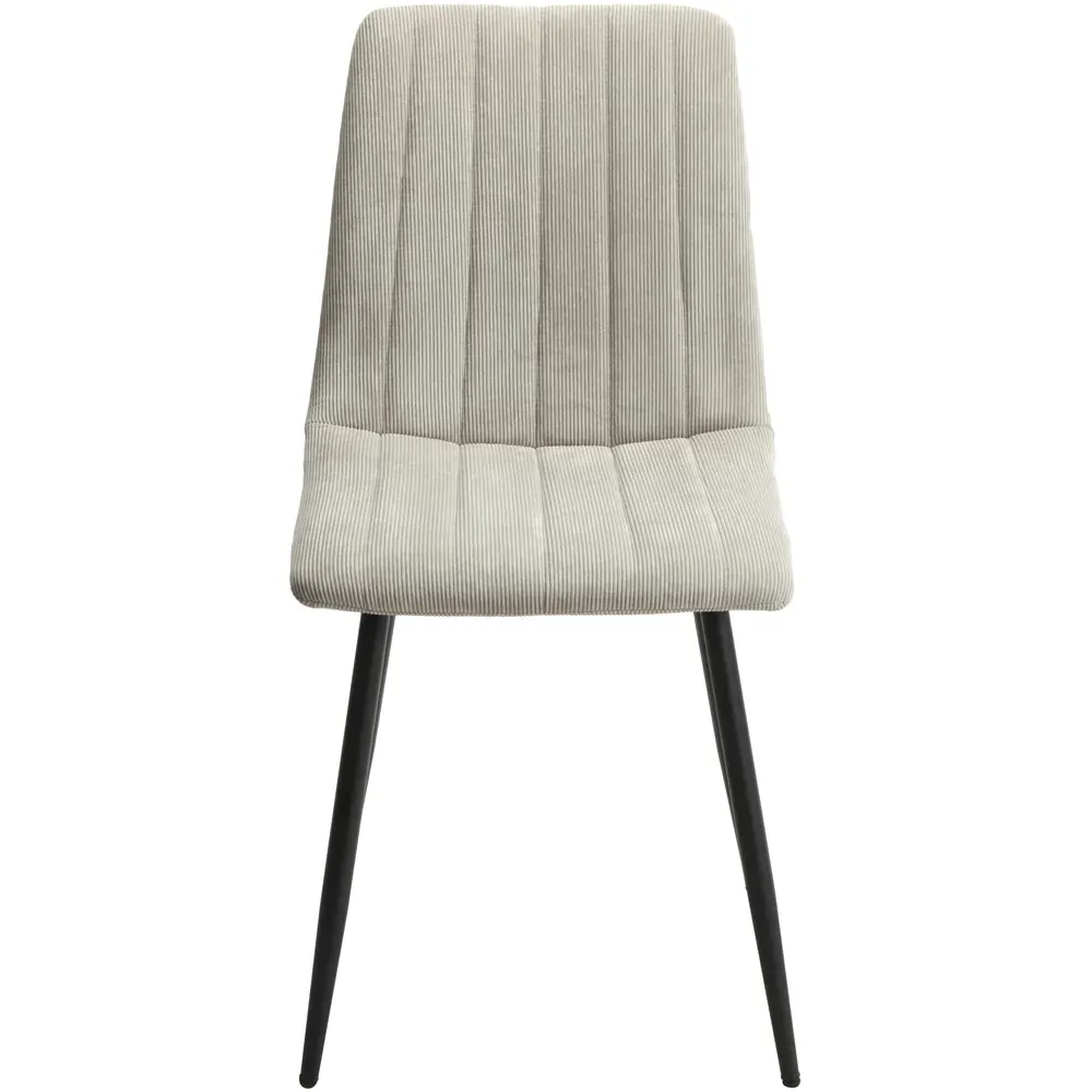 Aspen Set of 2 Dining Chairs with Straight Stitch - Grey