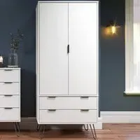 Augusta 2 Door 2 Drawer Wardrobe - White