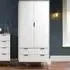 Augusta 2 Door 2 Drawer Wardrobe - White