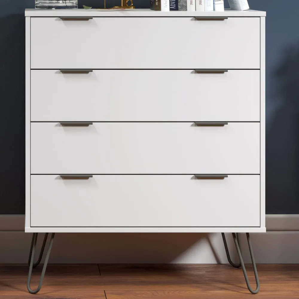 Augusta 4 Drawer Chest of Drawers - White image