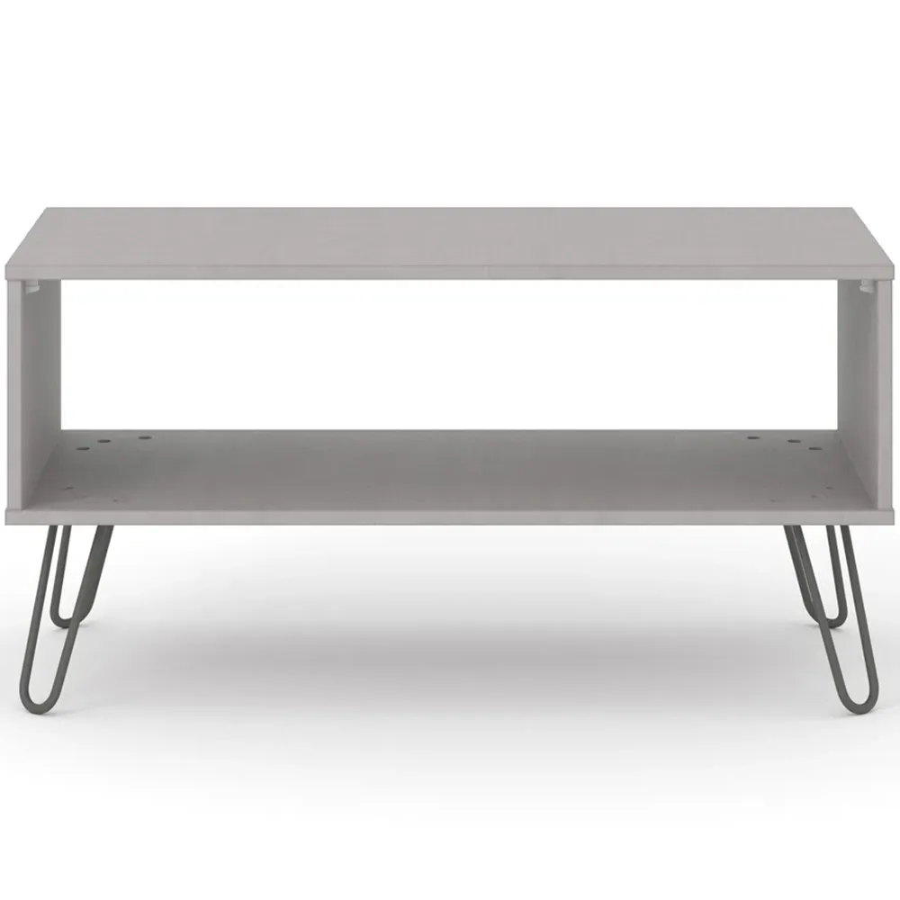 Augusta Open Coffee Table with Shelf - Grey