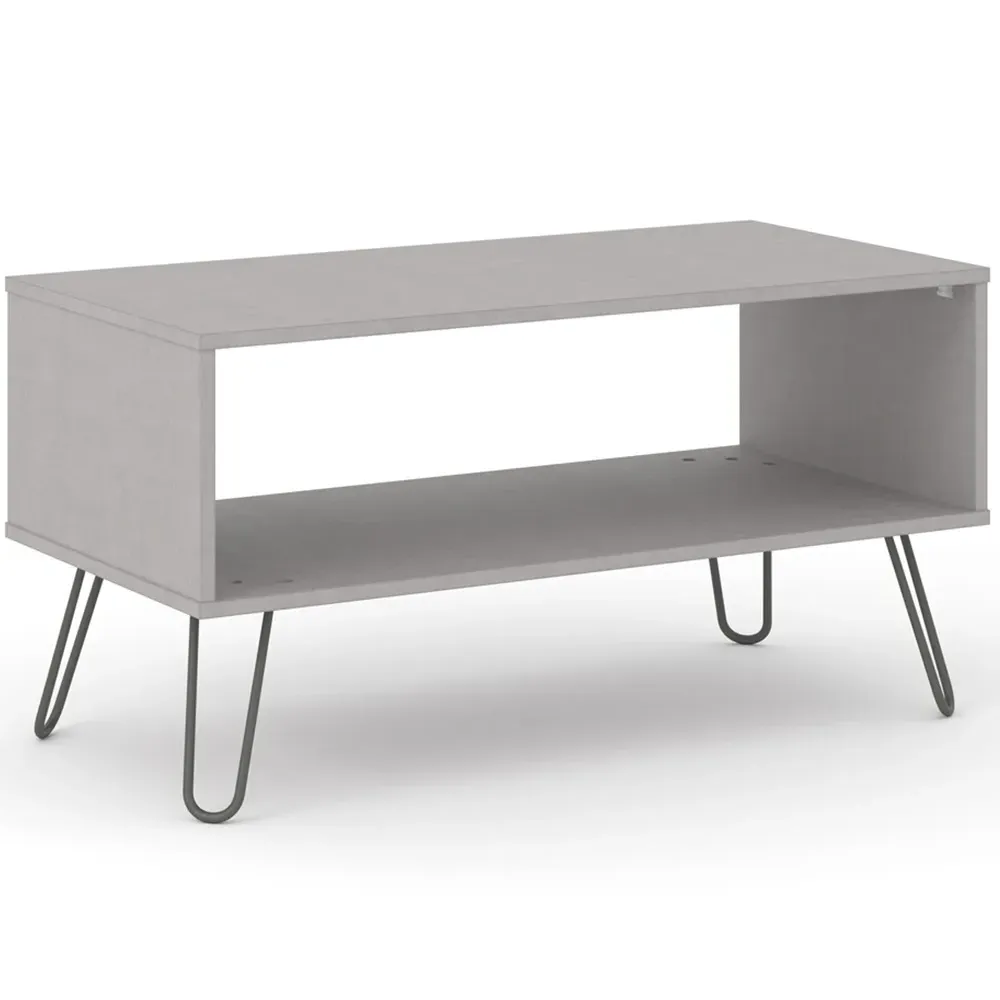 Augusta Open Coffee Table with Shelf - Grey
