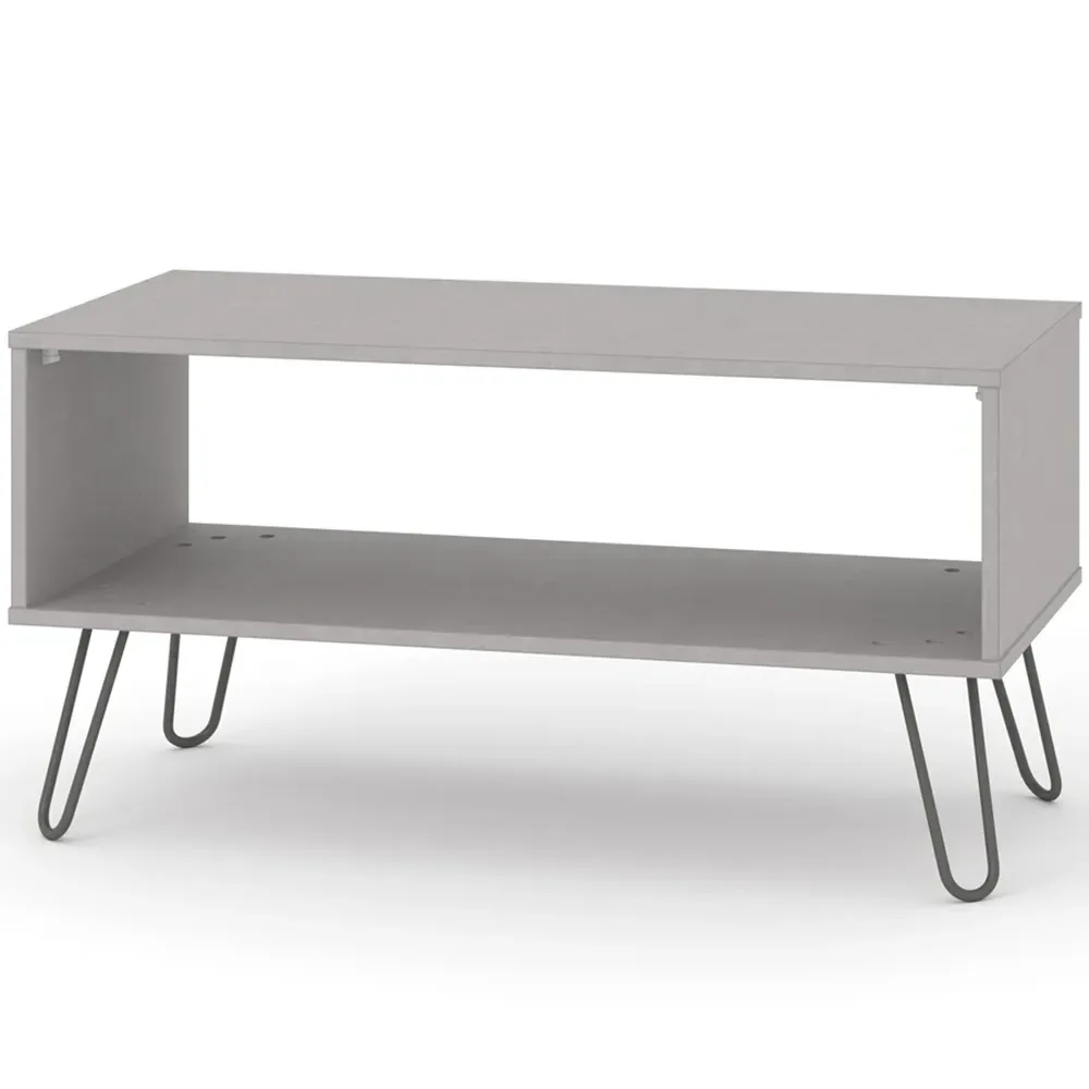 Augusta Open Coffee Table with Shelf - Grey