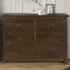 Boston 6 Drawer Wide Chest of Drawers - Brown