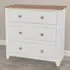 Capri 3 Drawer Chest of Drawers - White, Pine
