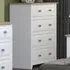 Capri 4 Drawer Chest of Drawers - White, Pine