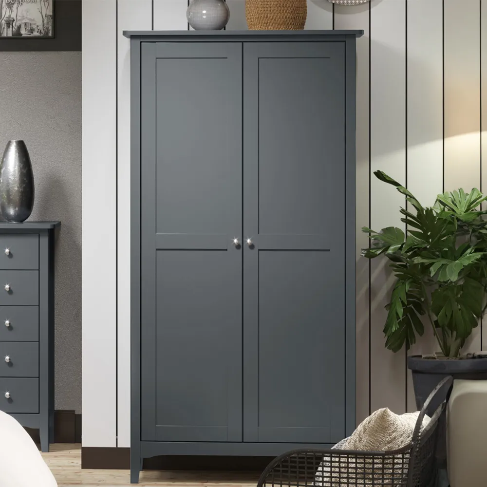 Como 2 Door Wardrobe - Midnight Blue