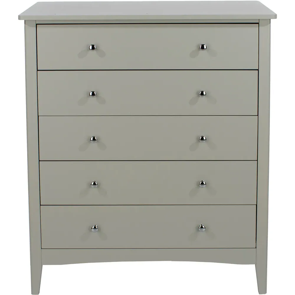 Como 5 Drawer Chest of Drawers - Grey
