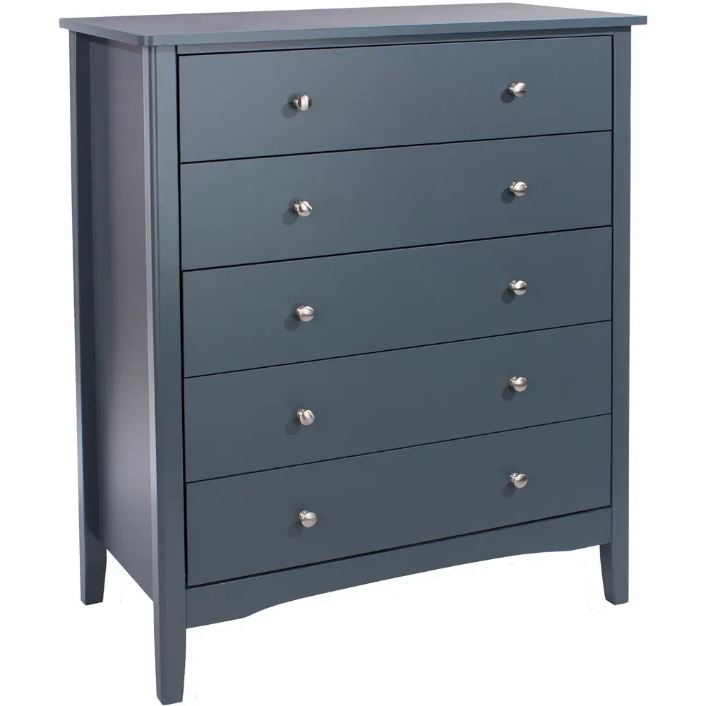 Como 5 Drawer Chest of Drawers - Midnight Blue