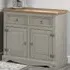 Corona 2 Door 2 Drawer Small Sideboard - Grey, Wood