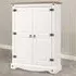 Corona 2 Door Cupboard - White, Pine