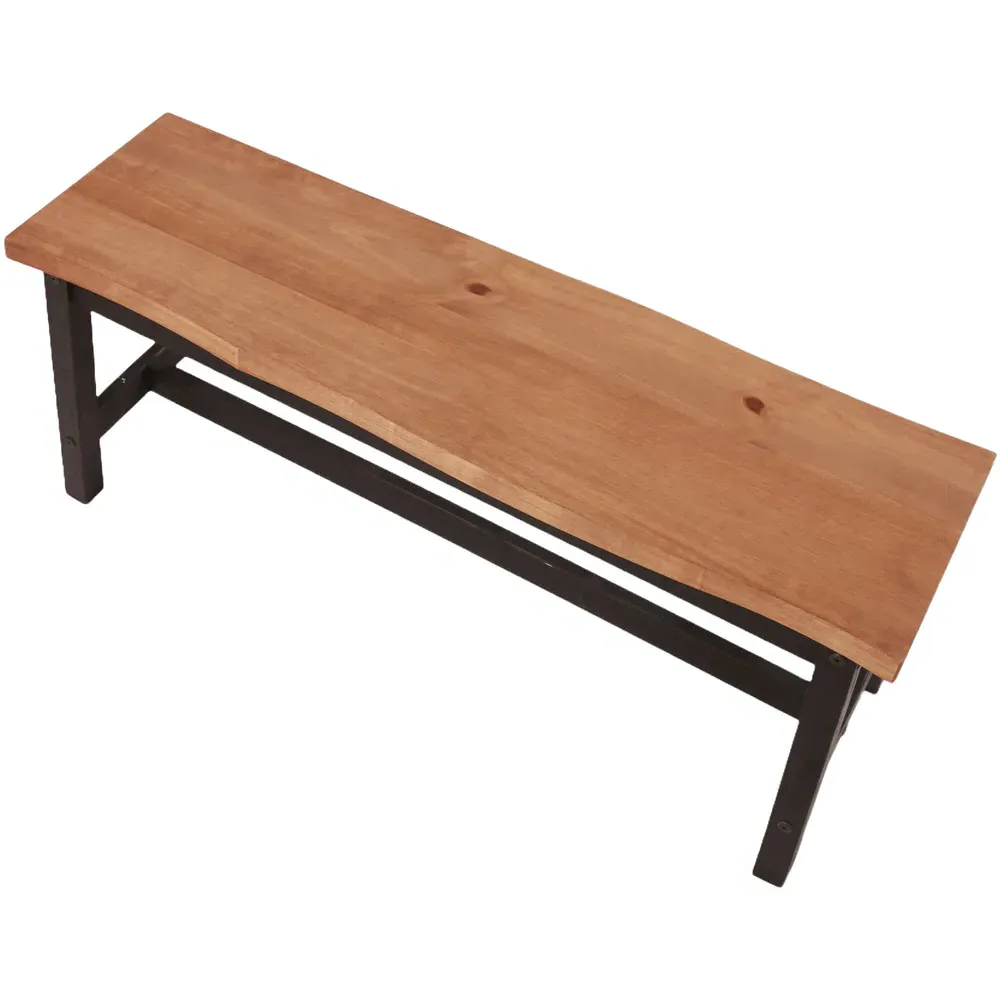 Corona 2-Seater Dining Bench - Black