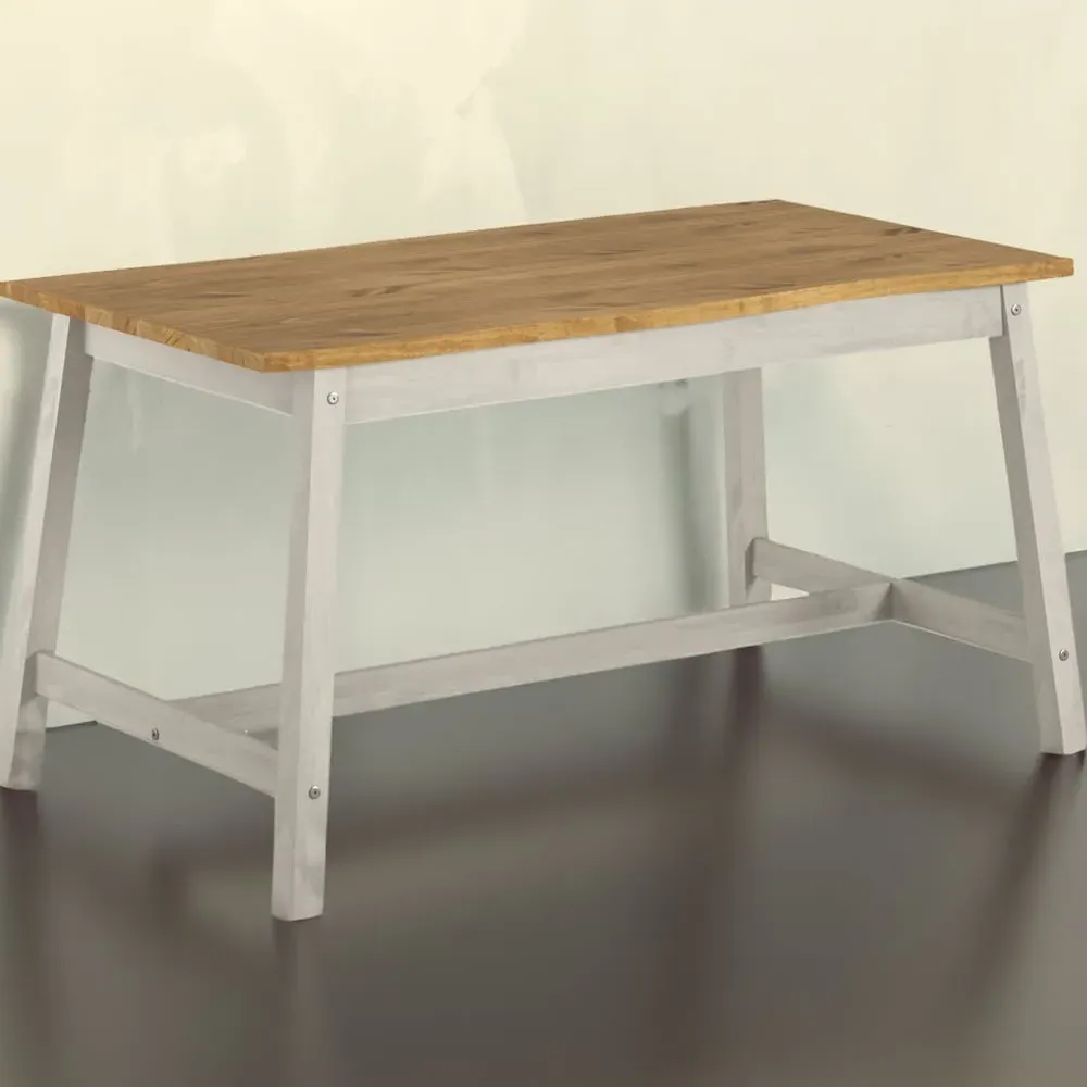 Corona 4-Seater Large Dining Table - Grey