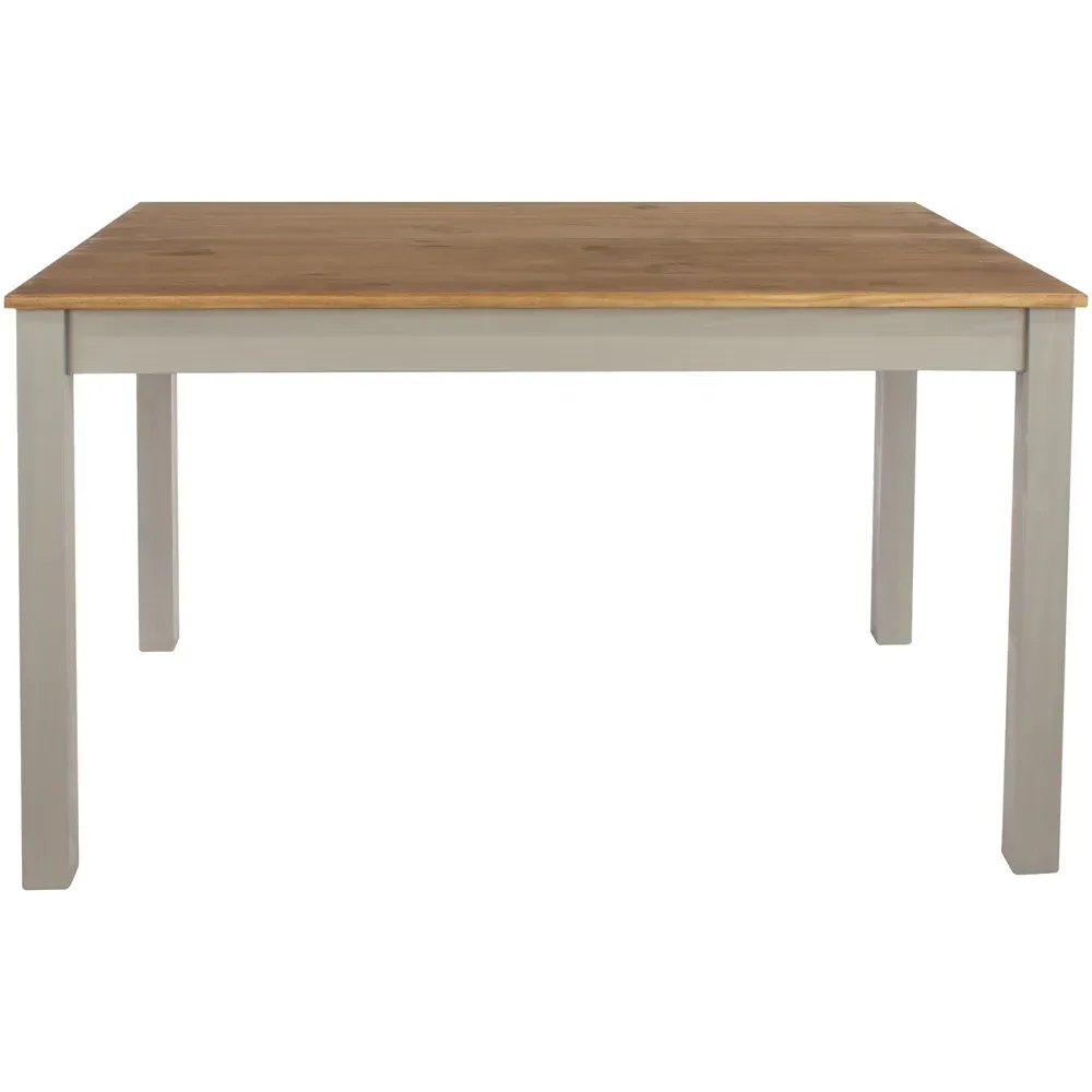 Corona 4-Seater Rectangular Dining Table - Grey