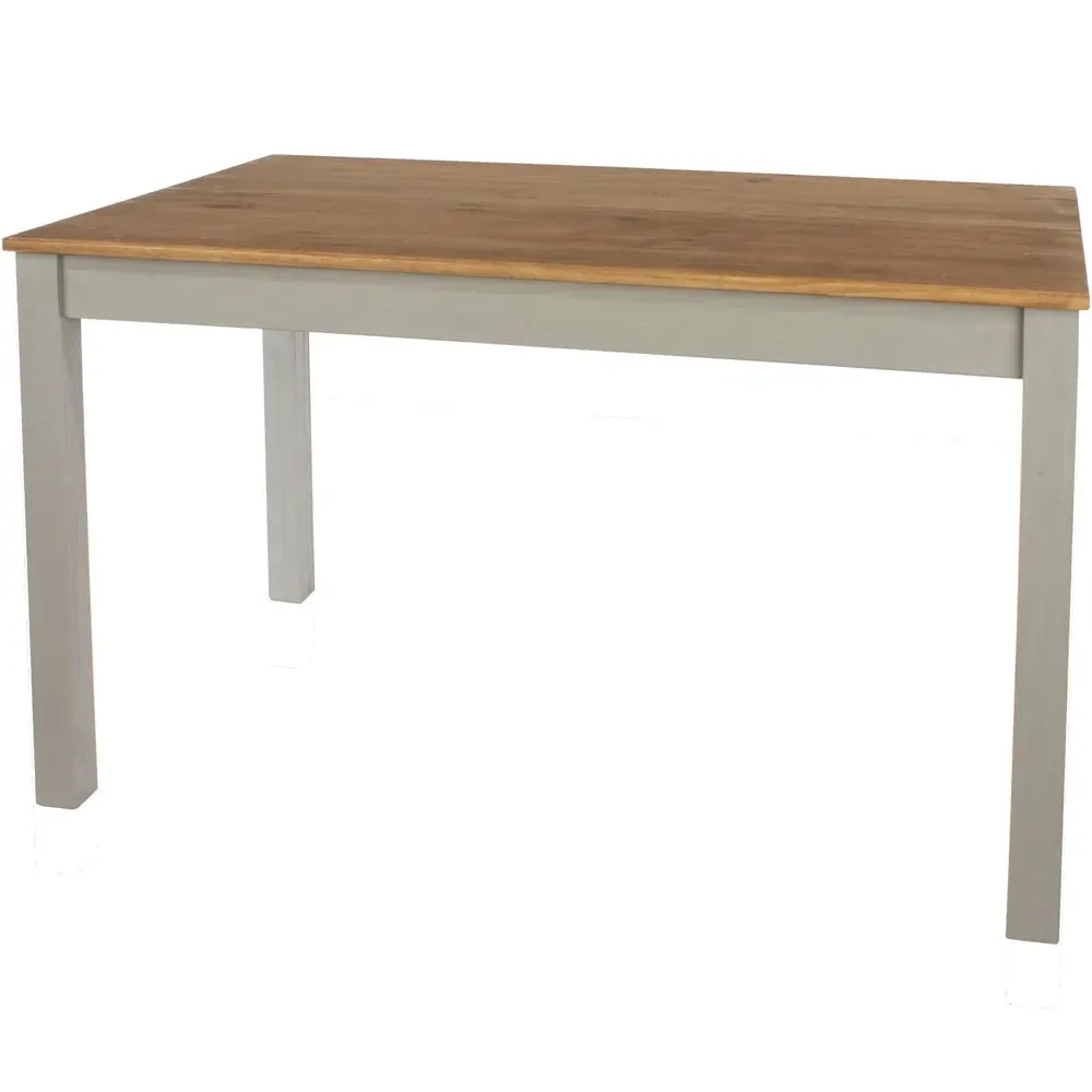 Corona 4-Seater Rectangular Dining Table - Grey