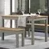 Corona 4-Seater Rectangular Dining Table - Grey