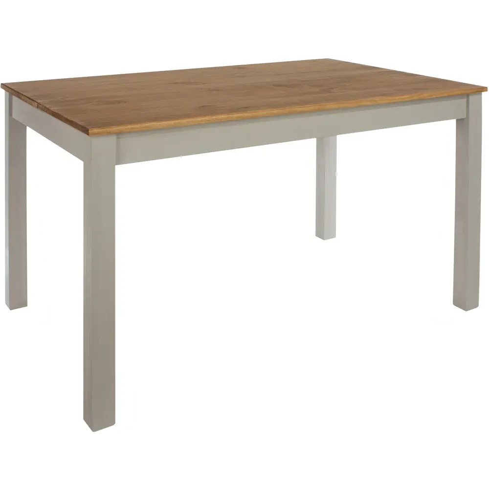 Corona 6-Seater Rectangular Dining Table - Grey