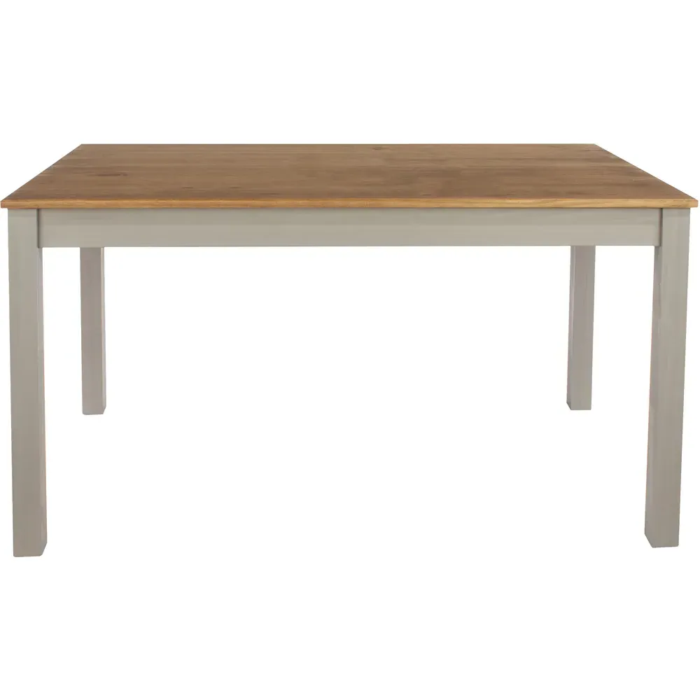 Corona 6-Seater Rectangular Dining Table - Grey