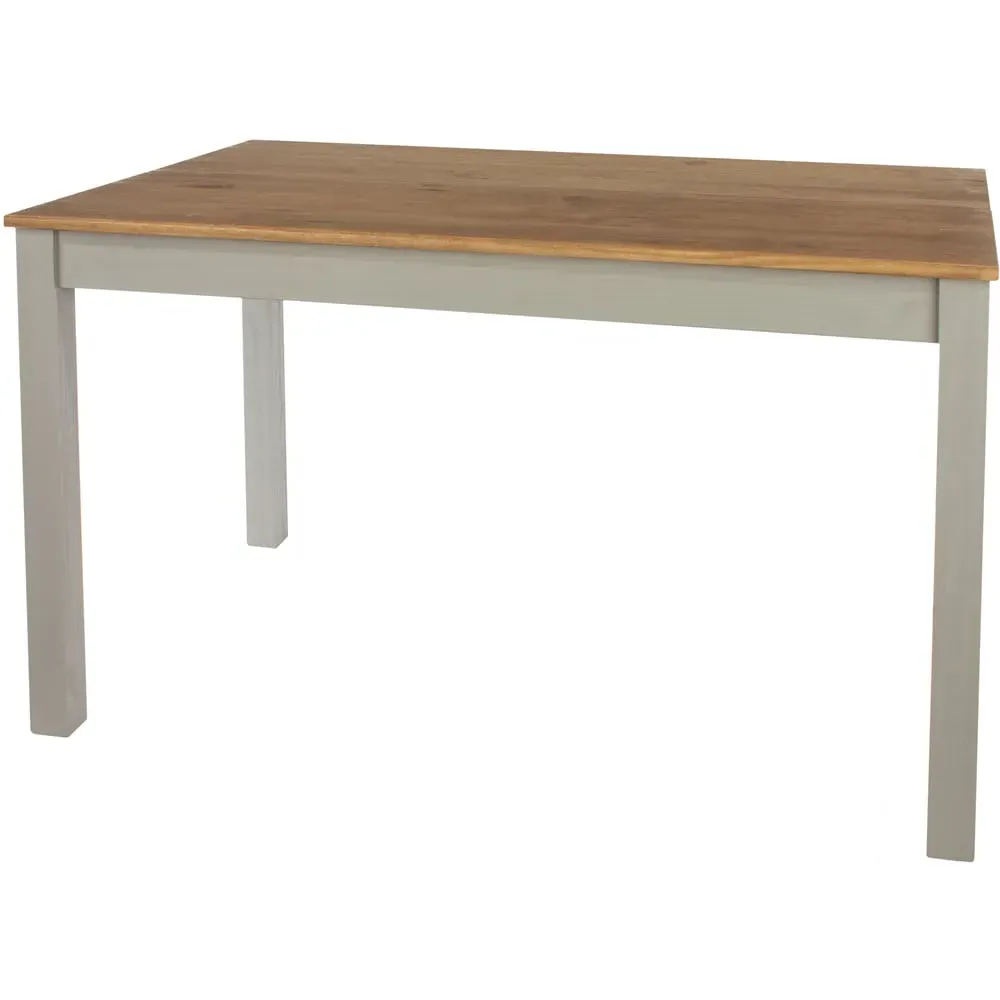 Corona 6-Seater Rectangular Dining Table - Grey