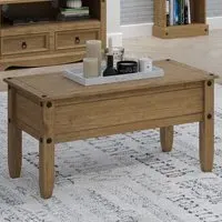Corona Coffee Table - Brown, Pine