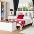 Corona Double Bed Frame - White, Pine