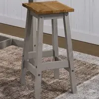 Corona High Breakfast Stool Set of 2 - Grey