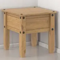 Corona Lamp Table - Brown, Pine