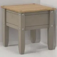 Corona Lamp Table - Grey