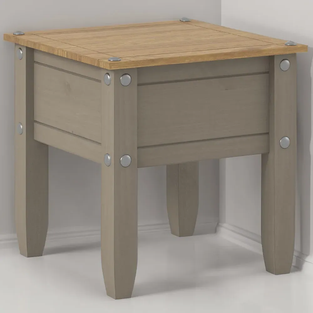 Corona Lamp Table - Grey